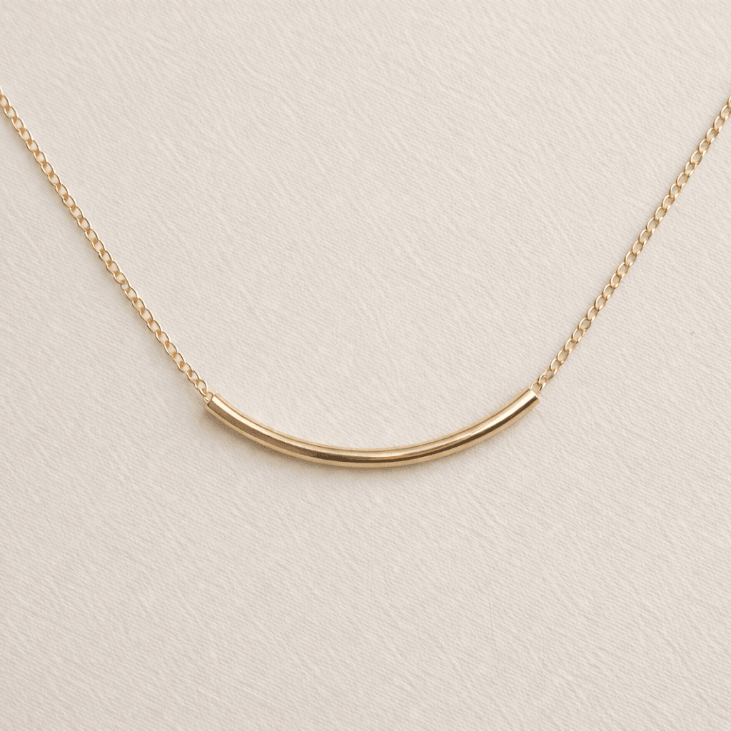 Sunset Bar Necklace | Gold Fill - TEJIDO