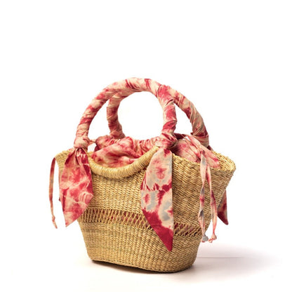 Butterfly Bag Small - Light Grey and Red Lining - TEJIDO