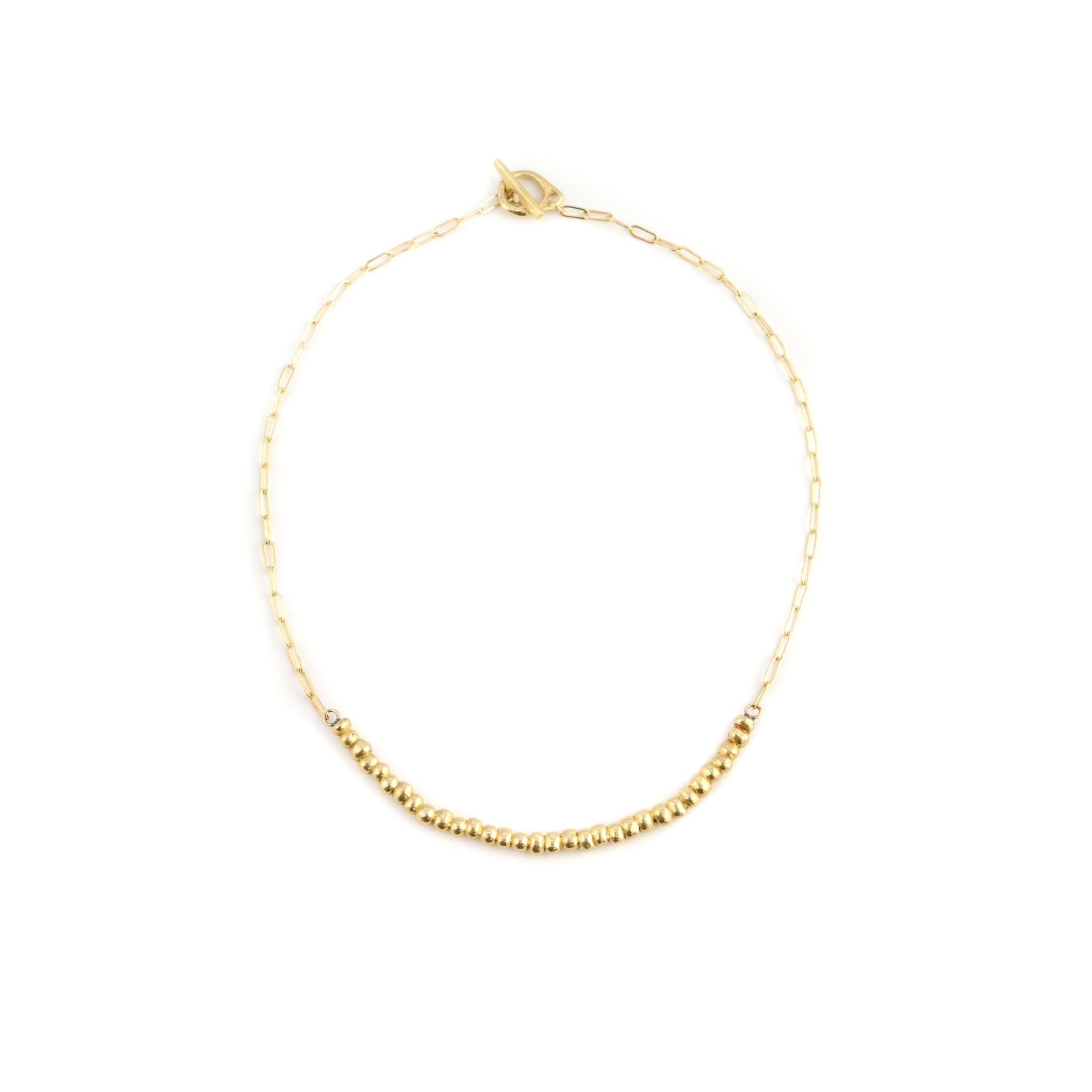 Droplet Bronze Necklace - TEJIDO