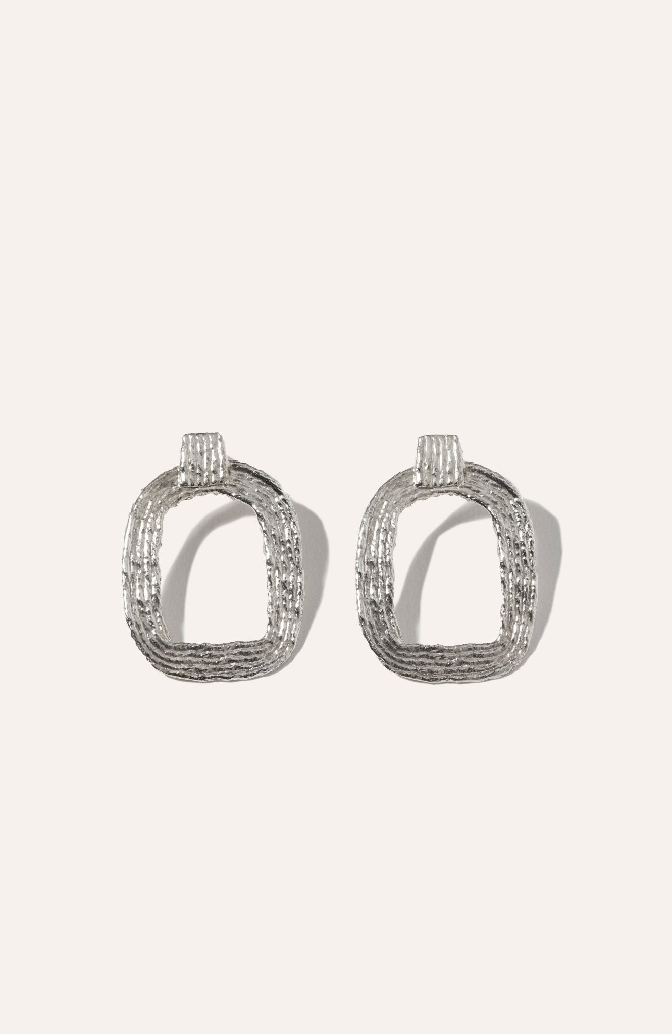 Eva Hoop Earrings - Sterling Silver - TEJIDO