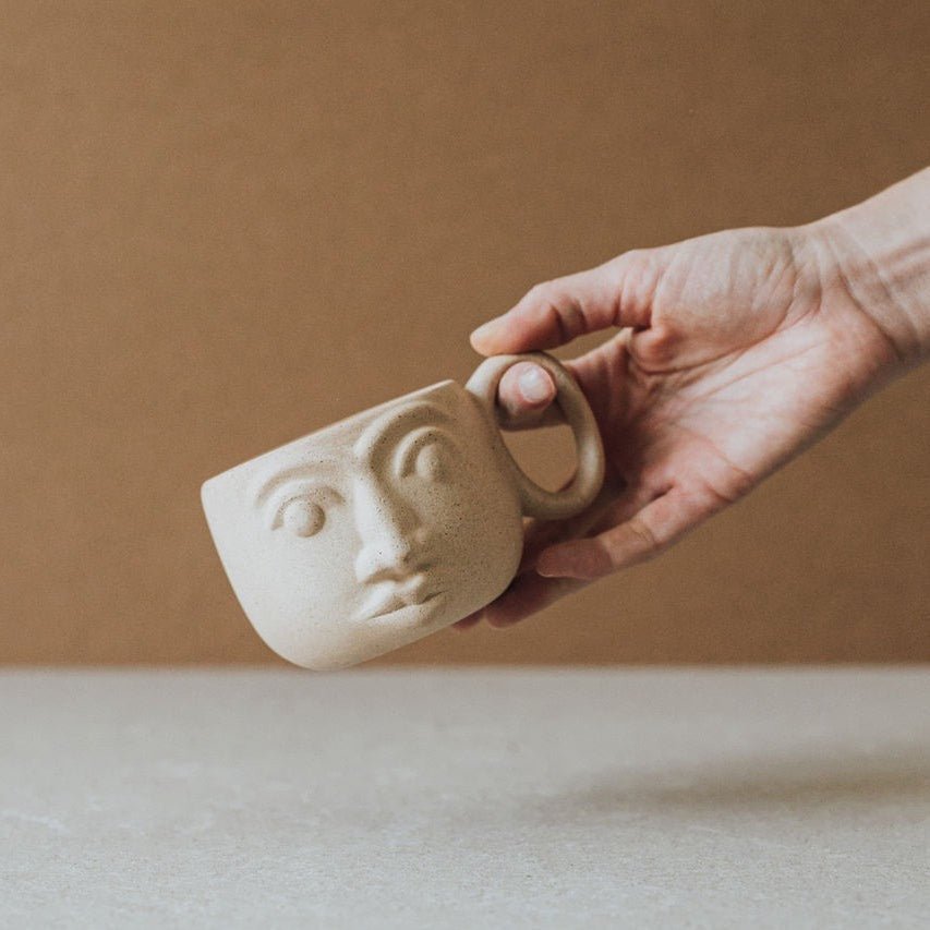 Handcrafted Face Mug - TEJIDO
