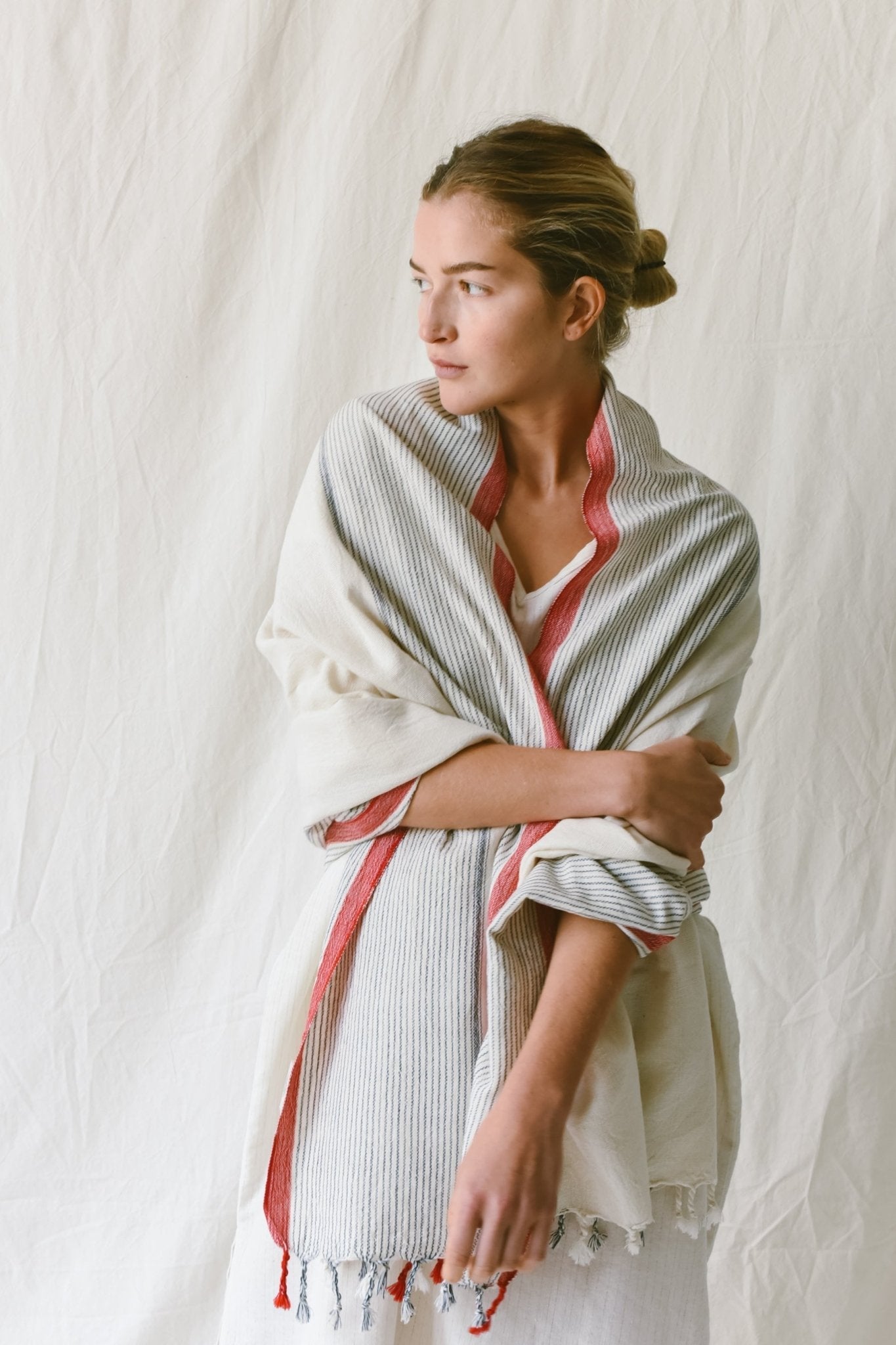 Ivory Cherry Tribeca Towel - TEJIDO