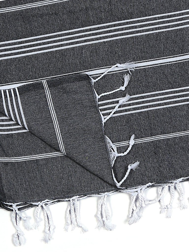 Pure Series: Sustainable Turkish Towel - Black - TEJIDO