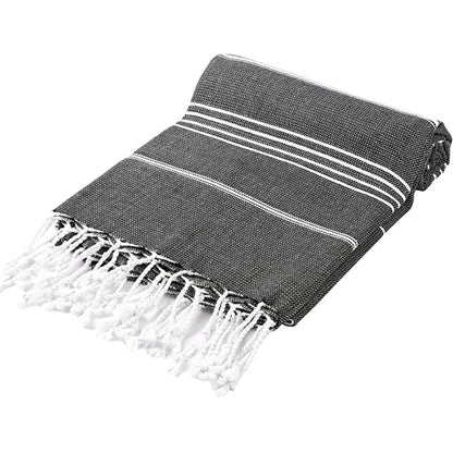 Pure Series: Sustainable Turkish Towel - Black - TEJIDO