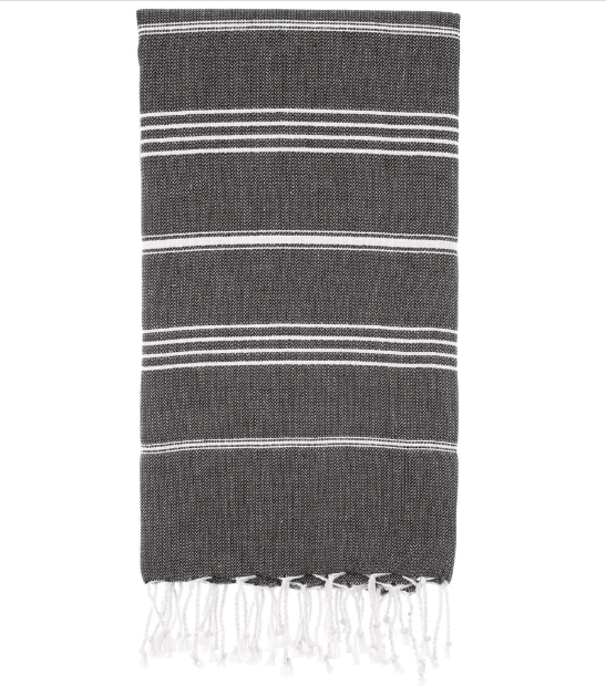 Pure Series: Sustainable Turkish Towel - Black - TEJIDO