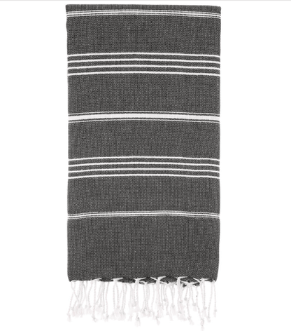 Pure Series: Sustainable Turkish Towel - Black - TEJIDO