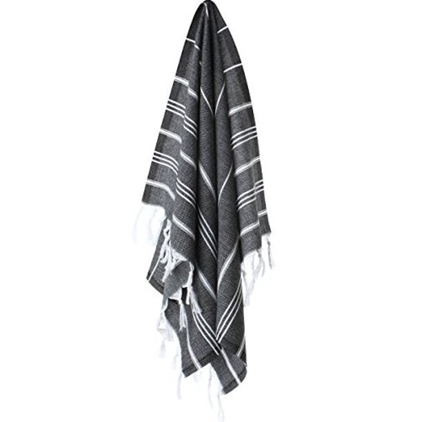 Pure Series: Sustainable Turkish Towel - Black - TEJIDO