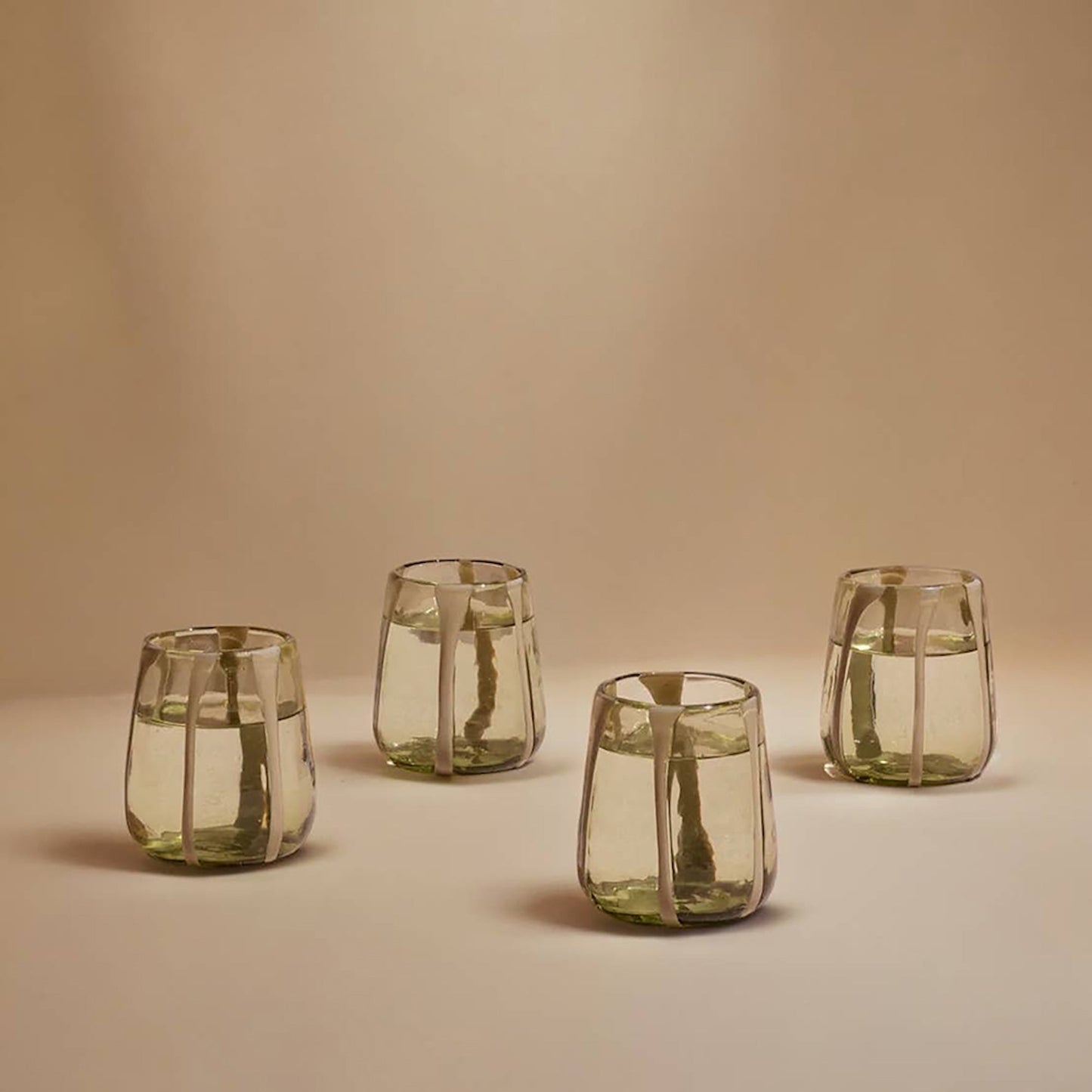 S/4 Olivia Short Green Olive Glass - TEJIDO
