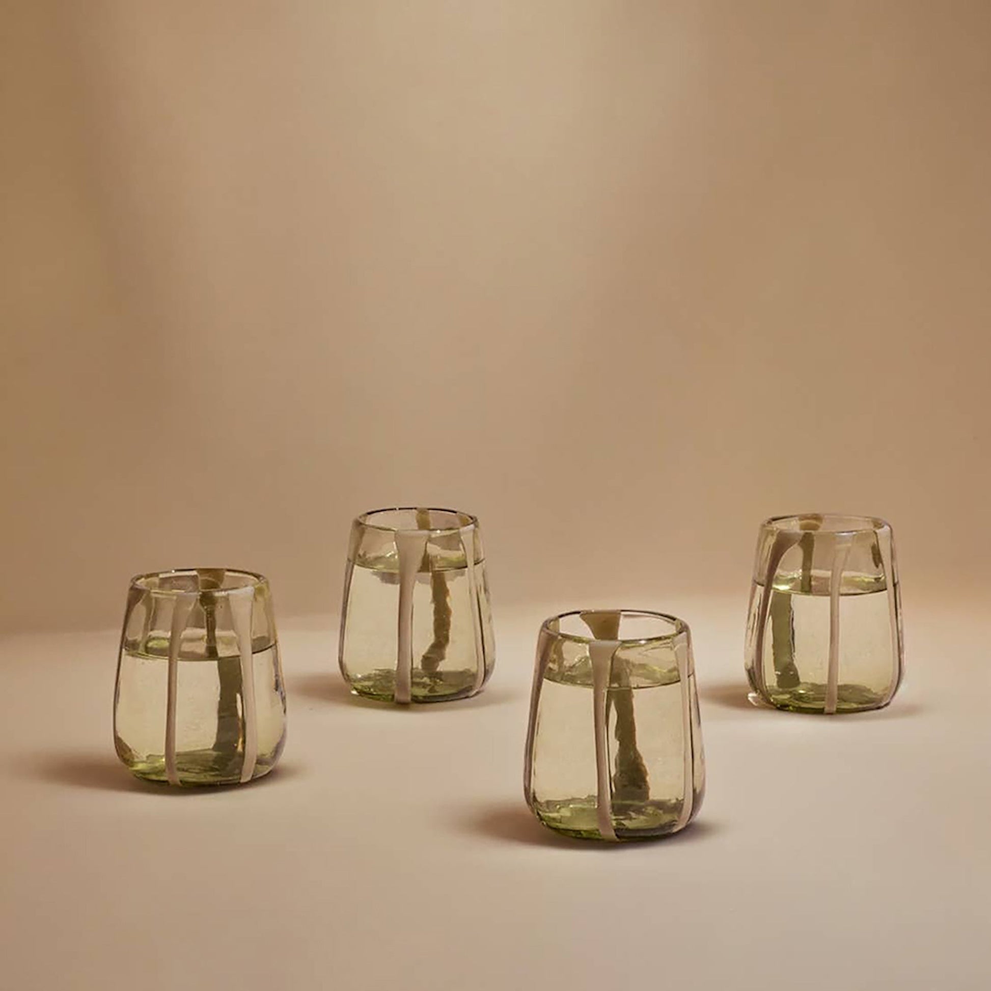 S/4 Olivia Short Green Olive Glass - TEJIDO