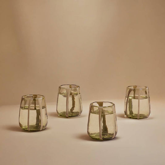 S/4 Olivia Short Green Olive Glass - TEJIDO