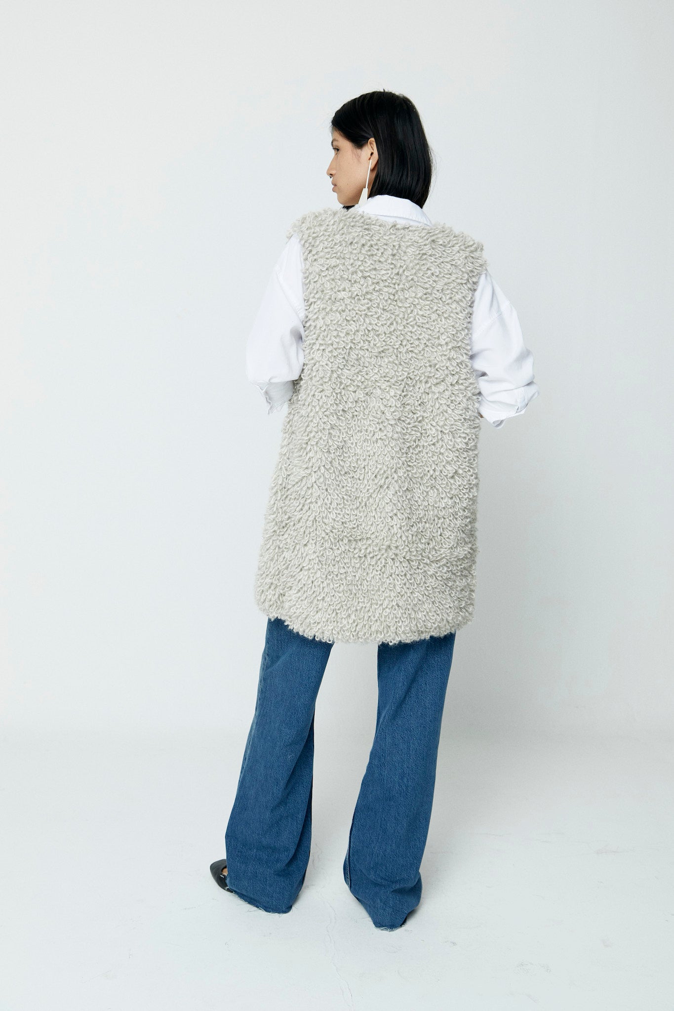 Shag Vest Long (Eco - Alpa) - TEJIDO