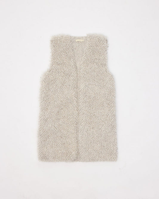 Shag Vest Long (Eco - Alpa) - TEJIDO